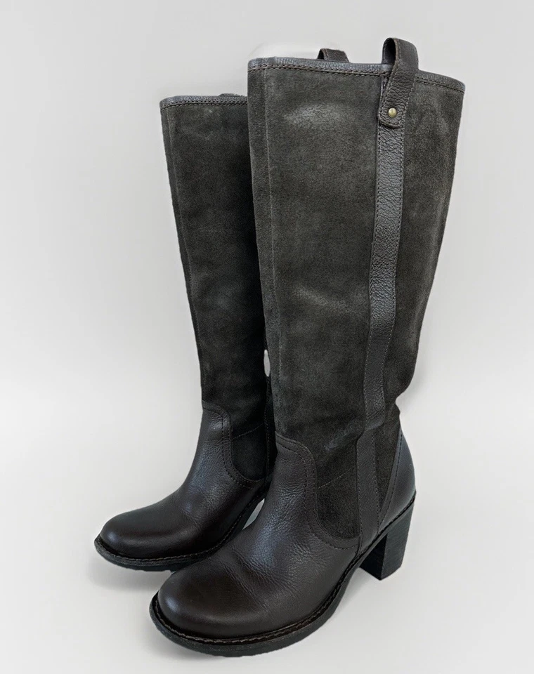 Naturalizer верховой езды конный стиль Western коричневый колена тянуть на ботинки размер 7 - Изображение 3 из 4