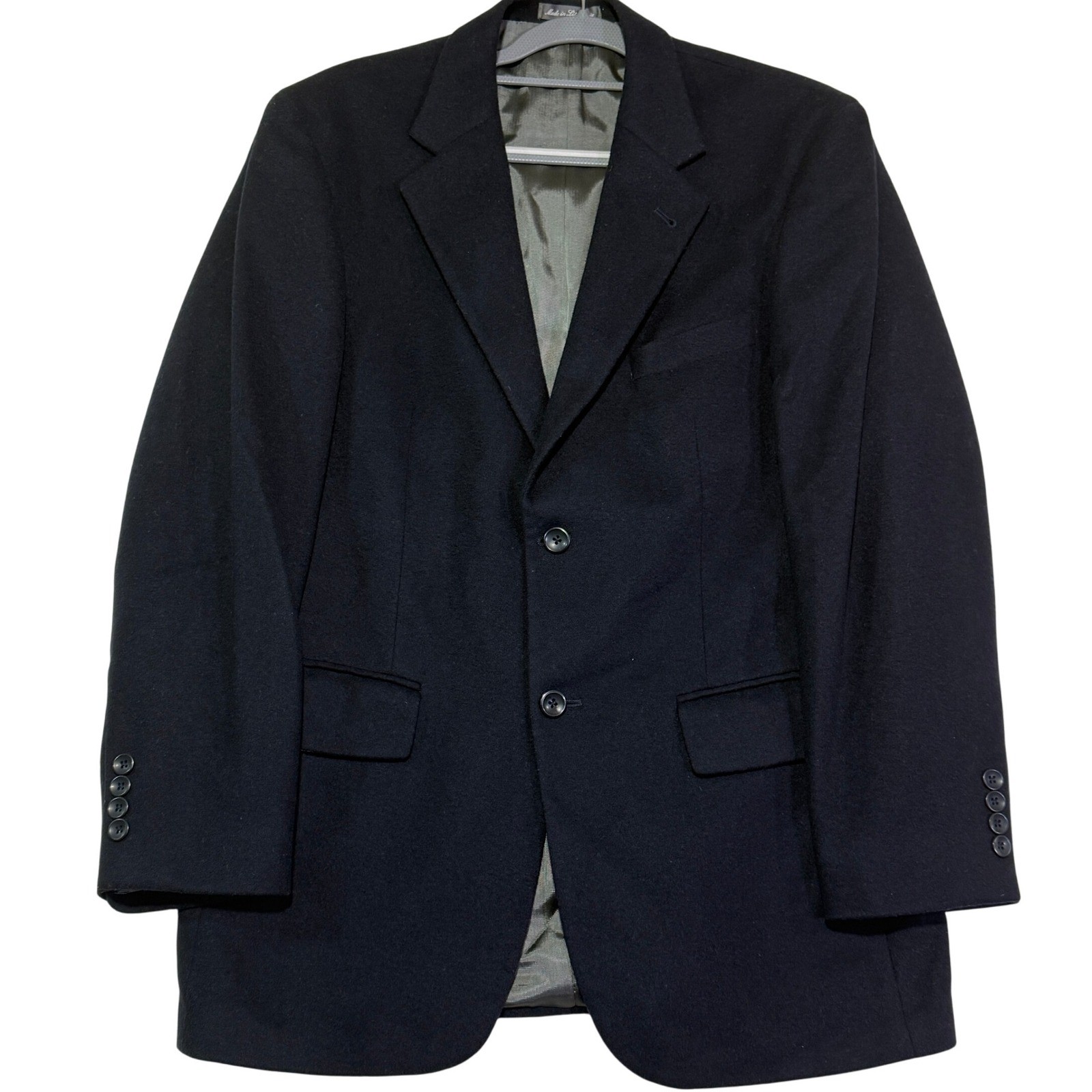 Oscar de la Renta Wool Cashmere Blazer Mens 40R Sport Coat Jacket