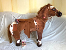 Heunec Plüsch Reittier Cowboy Stehpferd mit Sound Westernpferd Sitzhöhe ca.47 cm