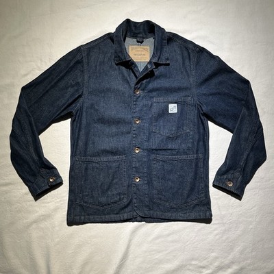 Gap Work Force Industrial Worker Denim Chore Coat Mens Small Utility Jacket