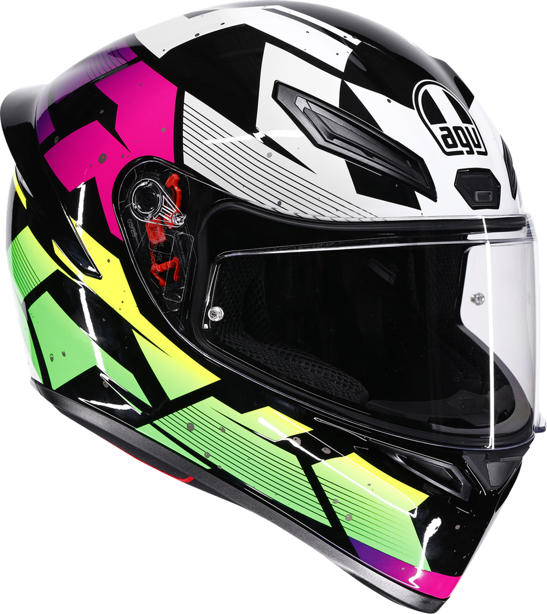 AGV K1 S Helmet Punkpulse Black/Purple/Lime Medium | eBay