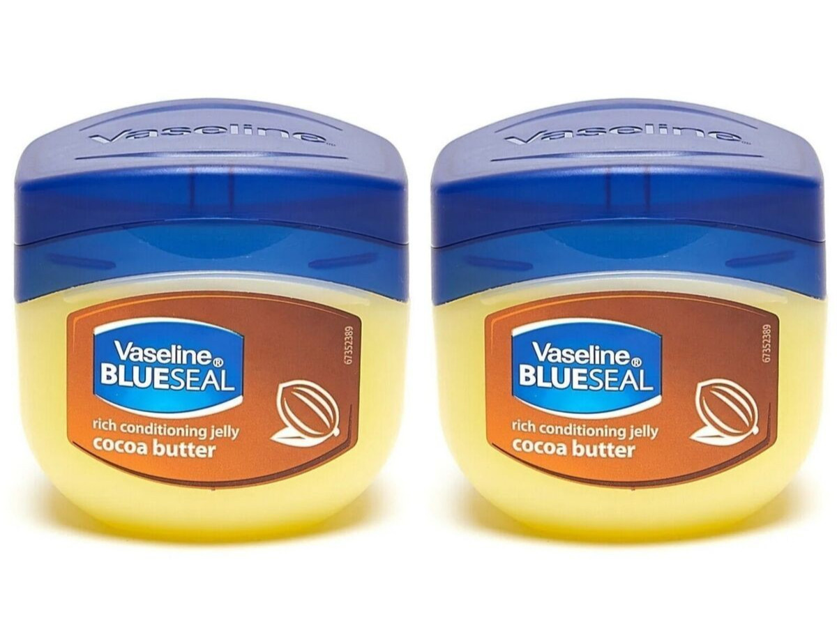 2 x 250ml Vaseline BLUE SEAL Light Natural Skin Petroleum Jelly COCOA BUTTER