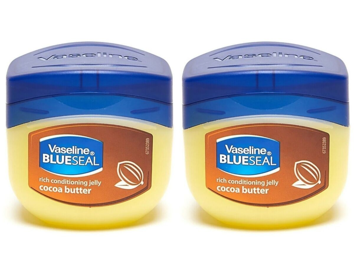 2 x 250ml Vaseline BLUE SEAL Light Natural Skin Petroleum Jelly COCOA BUTTER