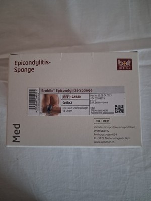 BORT Stabilo Epicondylitis Spange Größe 3 , grau ,  mit ulnarer Entlastung