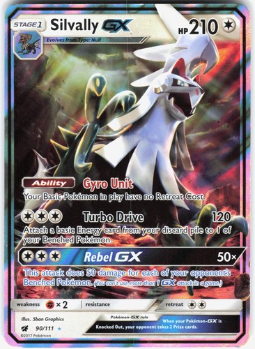 Silvally GX 90/111 SM - Crimson Invasion Ultra Rare Holofoil Pokemon NM