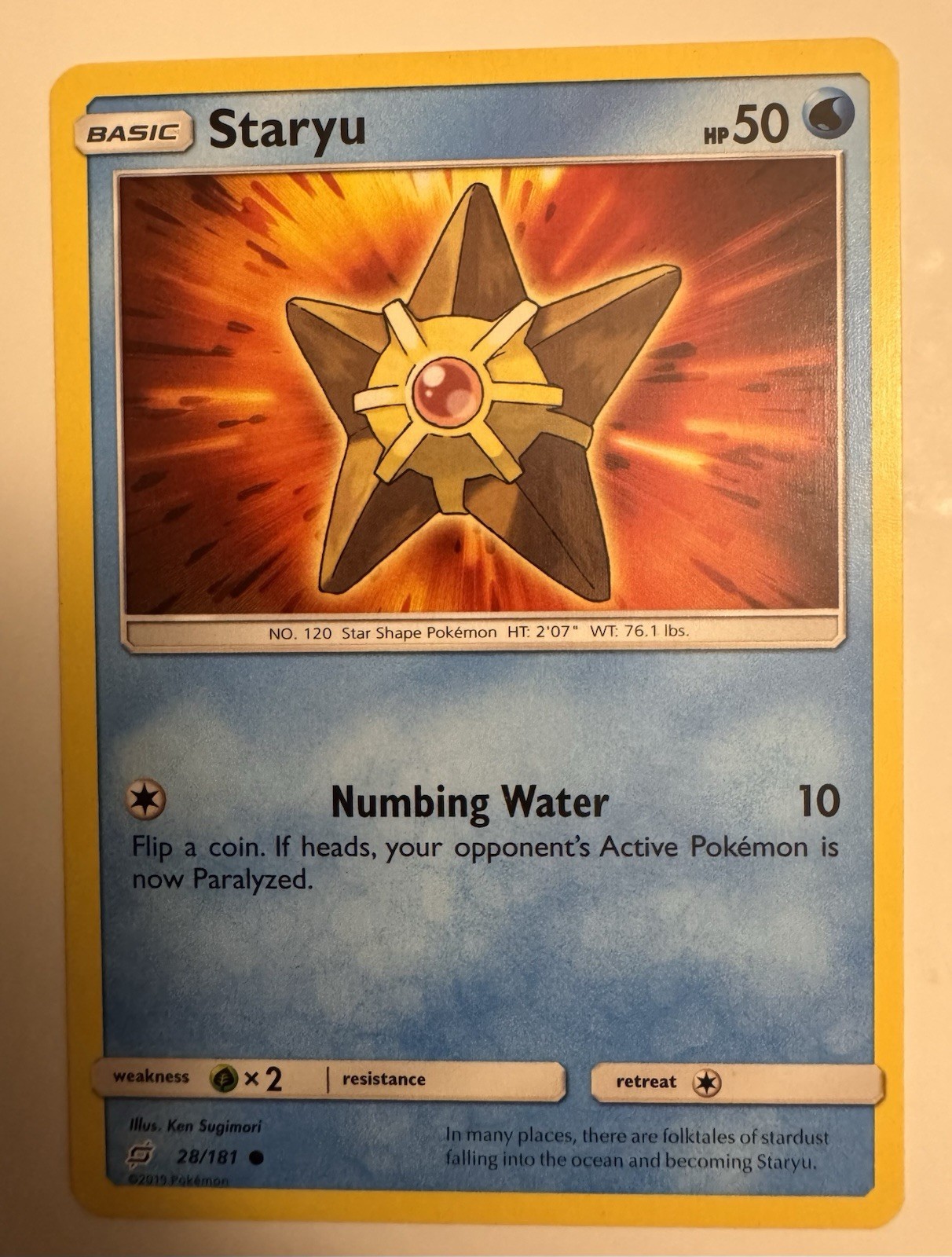 Staryu 28/181 Sm-Team Up Regular Pokemon LP