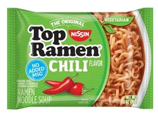 Nissin Top Ramen Chili Flavor Ramen Noodle Soup, 3 Oz