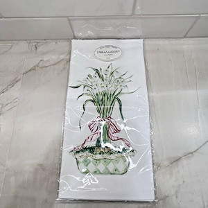 Pamela Cassidy Designs Kitchen Towel USA #4040 Paper Whites-Spring Hostess Gift