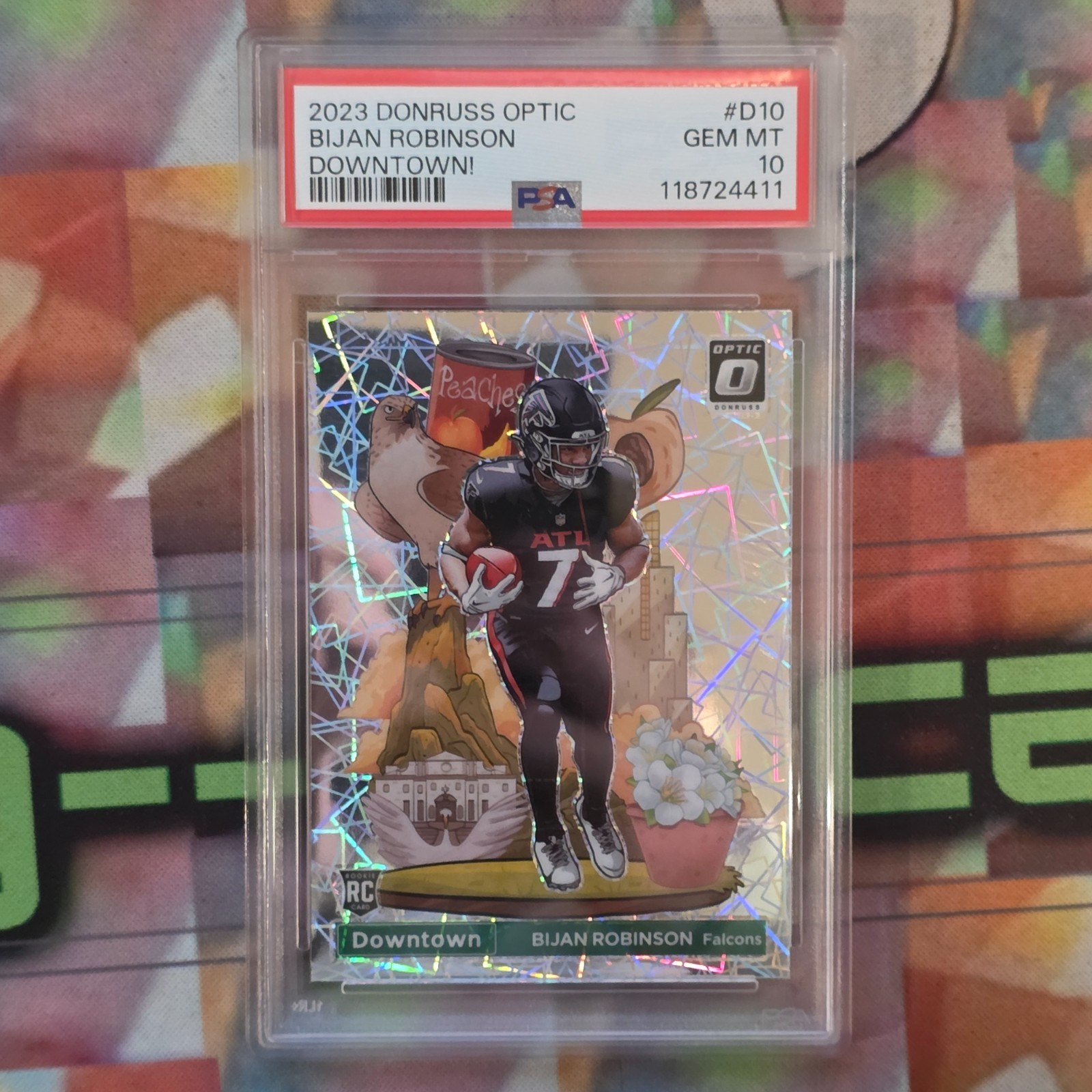 2023 Optic Bijan Robinson Gem 10 PSA DOWNTOWN! 🔥