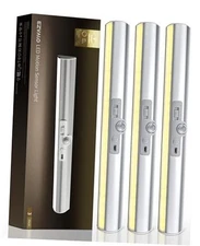  Motion Sensor Closet Lights with Rotatable Sensor, 1800mAh 13inch 3Pack