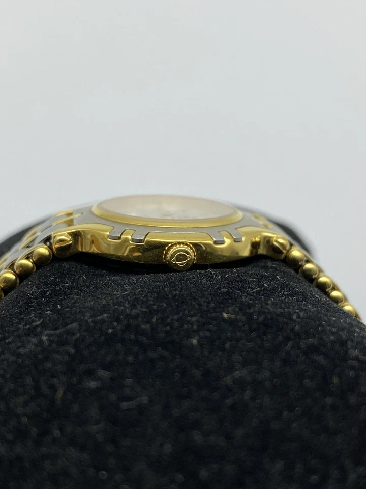 Reloj de cuarzo suizo para dama Enicar 23 mm WR oro 18k esfera galvanizada Foto 2 de 4