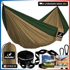 MalloMe Hamac Extérieur - Suspendu 2 Places Double & 1 Personne - Pour Adultes &