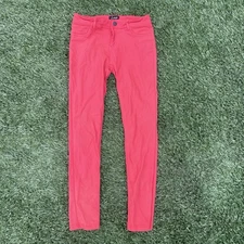 Labijou Red Skinny Stretch Jeggings Pants Womens Size M Style 311