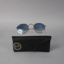 Ray Ban Sunglasses Round Metal RB 3447 9202/3F 50 21 145 2N Goldtone W/ Case