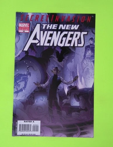 New Avengers #40 - 2nd print Vol. 1 2008 Marvel Comics Variant 8.0 W146-39