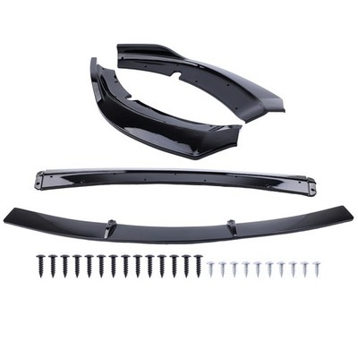 FOR DODGE CHARGER SRT 2015-2023 V2 STYLE GLOSSY BLACK FRONT BUMPER LIP SPLITTER