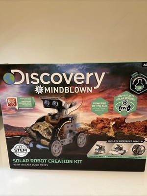Discovery Mindblown Solar Robot Creation Kit STEM 12 in 1 190 Pcs Kids DIY