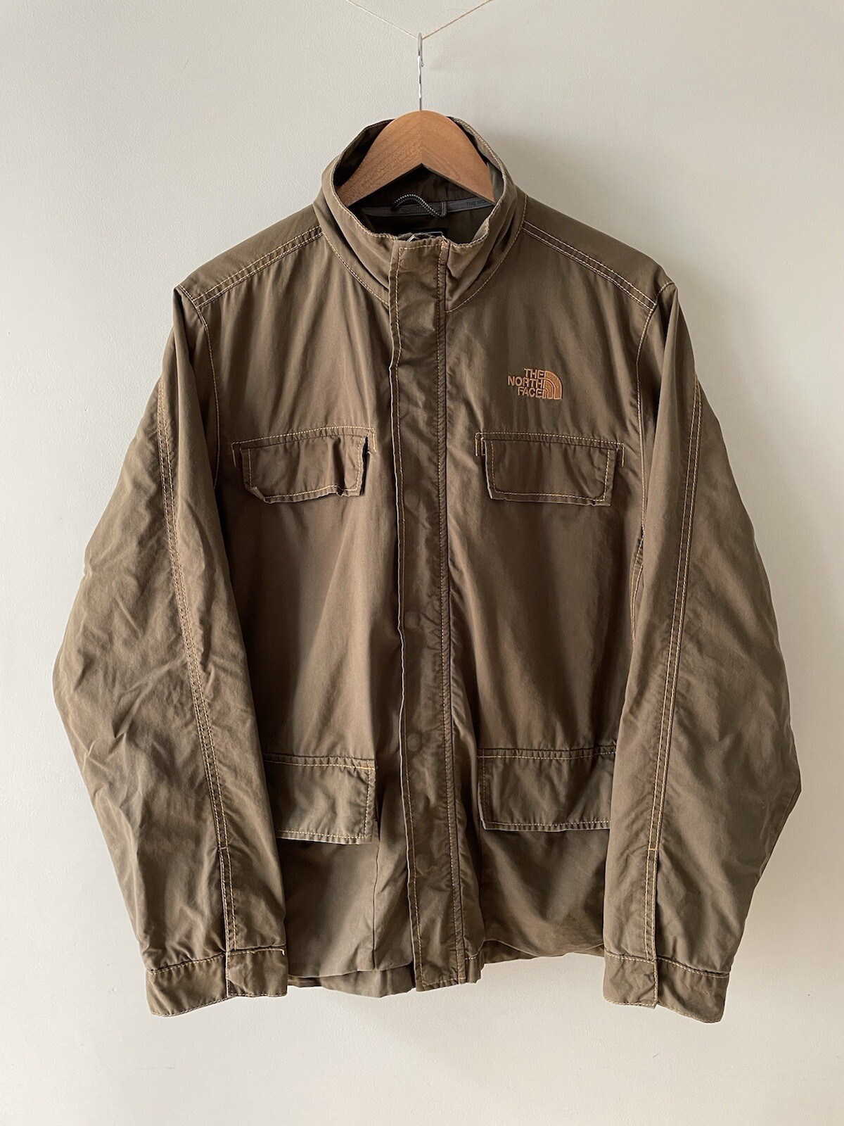 Chaqueta The North Face Adventure Series Para Hombre M Mediana Caqui Verde Mezcla Algodón