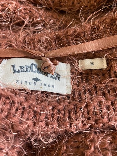 Lee Cooper Ladies Size M or 12 Rust Colour Shaggy Cardigan Excellent Condition - Picture 6 of 7