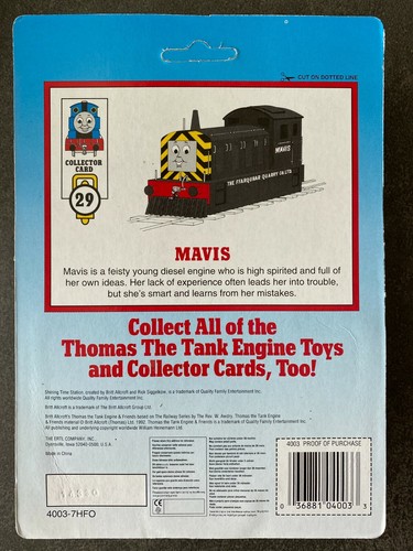 Shining Time Station Thomas Friends Train Engine Tank Diecast ERTL NEW MAVIS - Picture 5 of 5