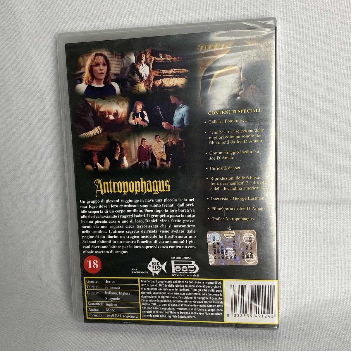 Antropophagus 2 Disc DVD Set Italian Horror NEW SEALED Foreign PAL