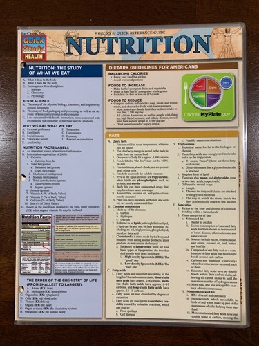 Barcharts Nutrition Quick Study Guide