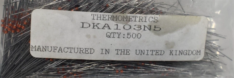 Termistor Termométrico Amphenol DKA103N5 NTC 10k Ohm, 5% (Paquete de 500) Foto 2 de 2