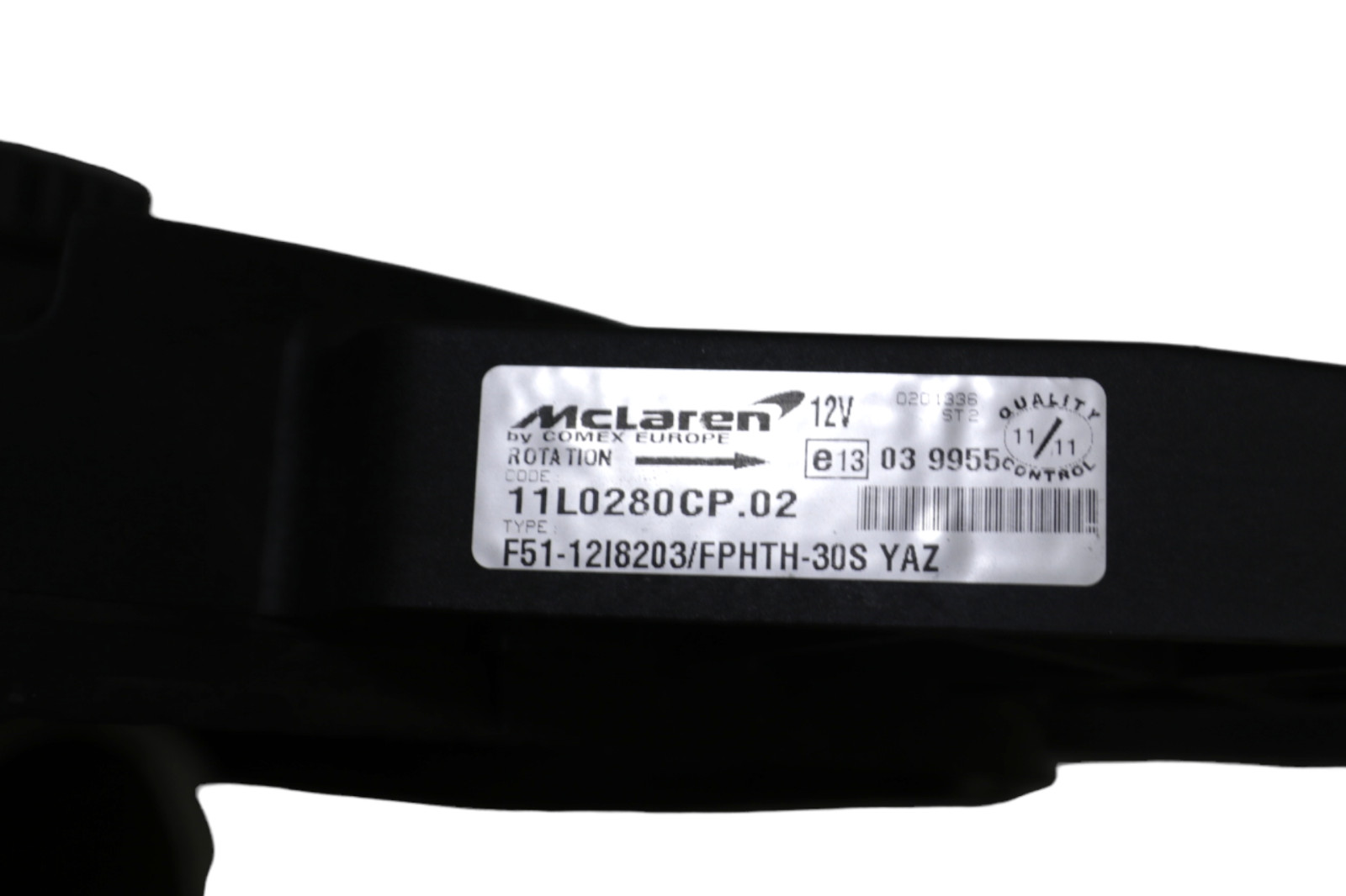 McLaren MP4-12C 650S Radiator Cooling Fan Assembly 11L0280CP02 2012 - 2017 OEM