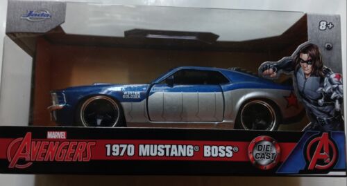 New Jada 1970 Mustang Boss Winter Soldier Car Marvel 1/32 Scale - Picture 1 of 3