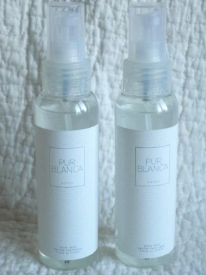 AVON 2 x PUR BLANCA FOR HER PERFUMED BODY MISTS ~ 100ml each ~ *BRAND NEW*