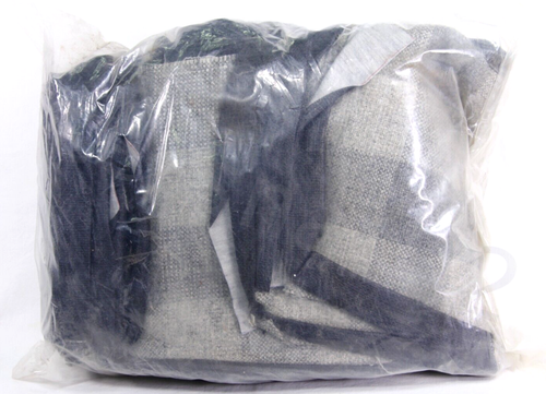 BEECHCRAFT Factory Aircraft Seat Cover Upholstery LIN 404481-4 Opened Gray New - Foto 3 di 3