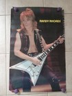 Original Vintage Poster Randy Rhoads guitarist quiet riot memorabilia 1970s