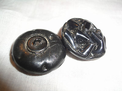 Bouton De Mercerie Ancien En Résine Froissée - Vintage Pour Couture Et Création - Lot (2624)