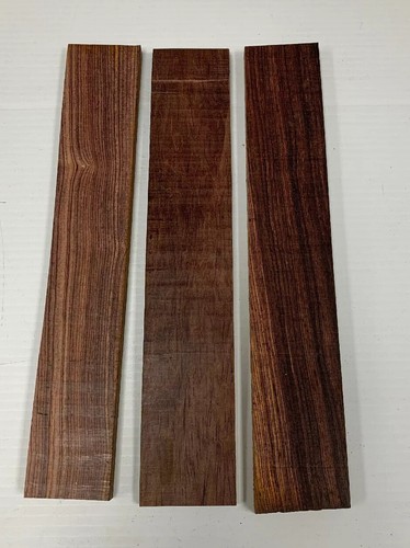 Pack of 3,Cocobolo Thin Stock Lumber Board Wood Blank Kiln Dried 3/4" x 2" x 12" - Picture 3 of 5
