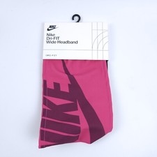Nike Dry Wide Headband Women's Hairband Dri-Fit Sweat Wicking Technology Pink