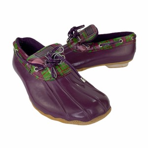 sperry duck boots purple
