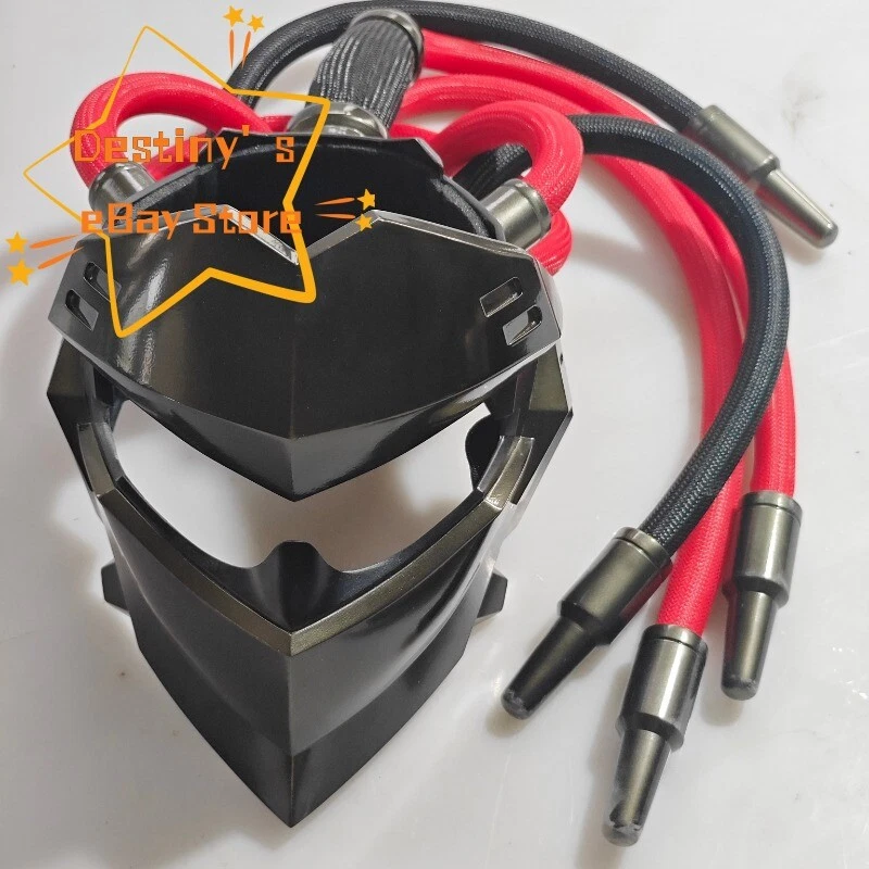OW Overwatch Shimada Genji Shadow Cosplay Mask Helmet Mechanical Helmet Gift 1PC - Image 2 of 4