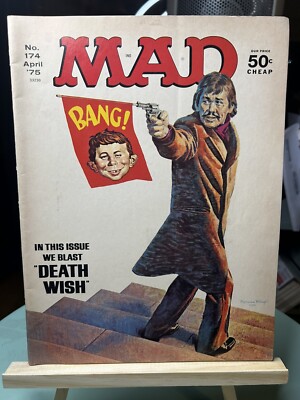 MAD Magazine #174 - April 1975 -Death Wish VERY GOOD CONDITION
