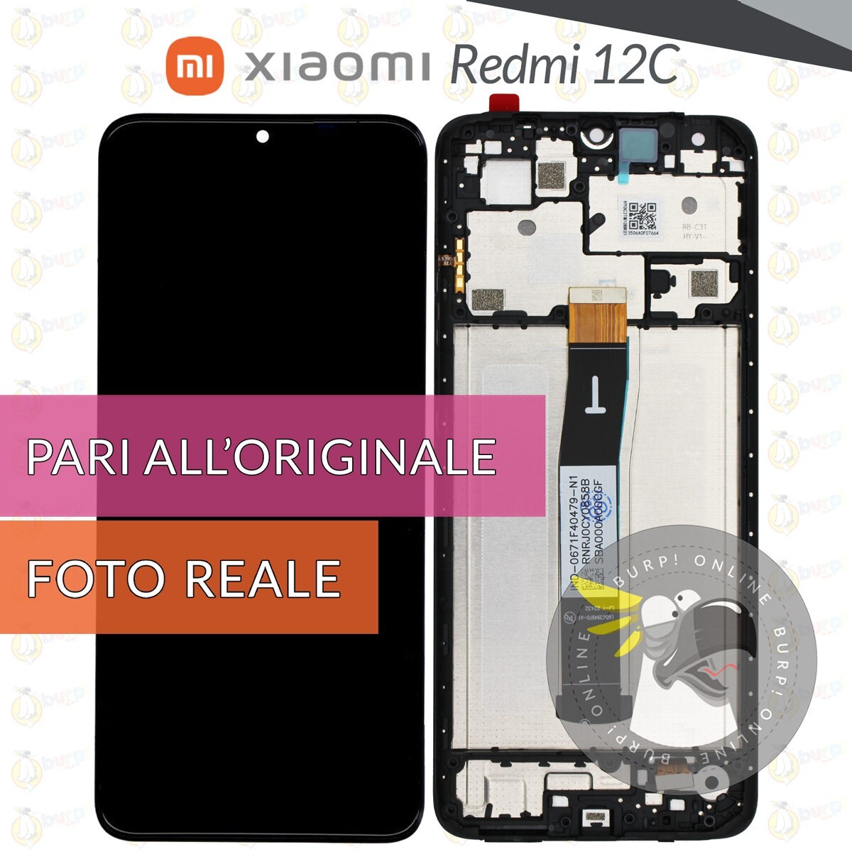 Xiaomi Redmi Note 14 5G 24094RAD4G - Écran LCD + Écran tactile + Cadre