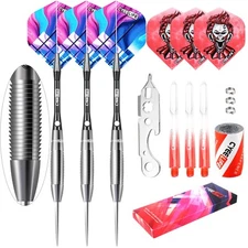 CyeeLife 90%Tungsten Steel tip Darts 23g, +Aluminum Shafts+Sharpener