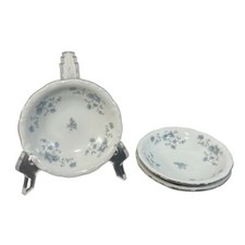 Johann Haviland Berry Bowls Blue Garland Bavaria Germany 5" - Small Bowl (3)
