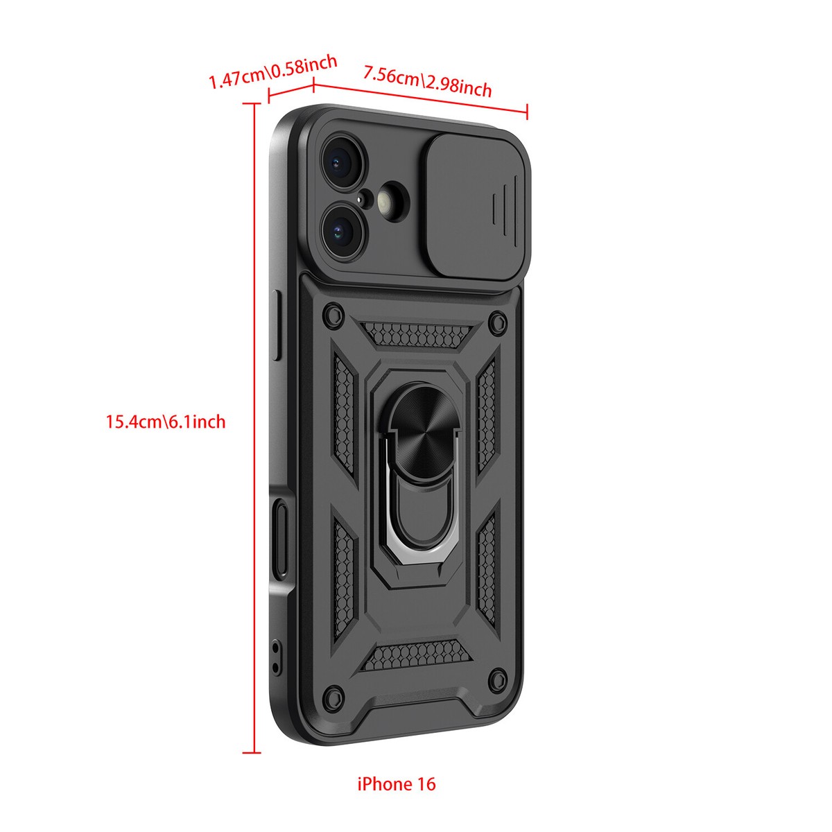 For iPhone 16 /16 Plus/16 Pro/16 Pro Max Shockproof Stand For iPhone 16 /16 Plus/16 Pro/16 Pro Max Shockproof Stand