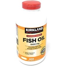 2 pack Kirkland Signature Fish Oil Concentrate Omega-3 Fatty Acids 400 Softgels