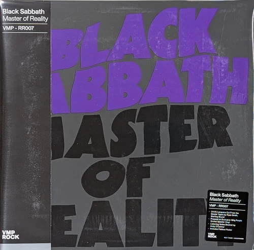 BLACK SABBATH Master of Reality SEALED 180 Gram Purple Orchid Splatter Vinyl VMP