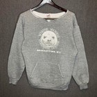 Jerzees Sweatshirt Men's Xl Gray Vintage Marine Mammal Center Seal Nature Vintag