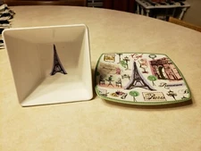 222 Fifth Tres Chic Paris Appetizer Plate and Bowl