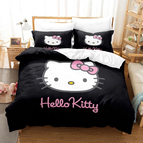 Hello@Kitty Set Biancheria da Letto Bambini Donna Ragazze Camera #Copripiumino Federa Set UK - Foto 28 di 47