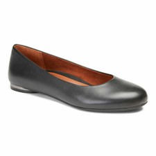 Vionic Ballet Flat Orthaheel Hannah Jewel Smooth Premium Leather w/Arch Support
