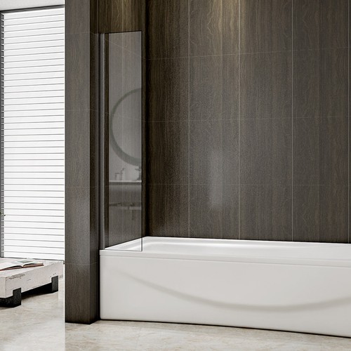 Fixed Panel Over Bath Shower Screen Water Deflector Square Cut 250 300