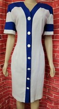 LESLIE FAY Petite Collection Vintage ILGWU Dress Women's Size 14 EUC #00